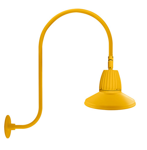 RAB Lighting GN3LED26NRSTYL RAB Lighting GN3LED26NRSTYL Gooseneck Style3 26W Neutral LED 15St Shade Rect Refl Yl