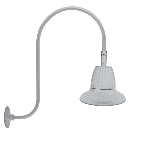 RAB Lighting GN3LED26NSST11S RAB Lighting GN3LED26NSST11S Gooseneck Style3 26W Neutral LED 11 St Shade Spot Refl Sil