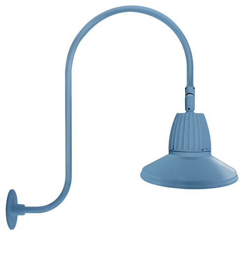 RAB Lighting GN3LED26NSSTLB RAB Lighting GN3LED26NSSTLB Gooseneck Style3 26W Spot Refl Neutral LED 15 St Shade Lblu