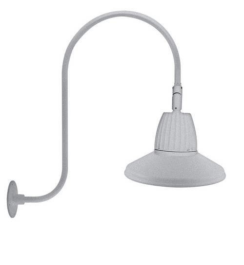 RAB Lighting GN3LED26NSSTS RAB Lighting GN3LED26NSSTS Gooseneck Style3 26W Neutral LED 15 St Shade Spot Refl Sil