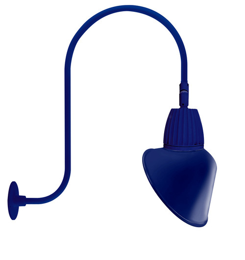 RAB Lighting GN3LED26YACBL RAB Lighting GN3LED26YACBL Gooseneck Style3 26W Warm LED 15 AngLED Cone Shade Blue