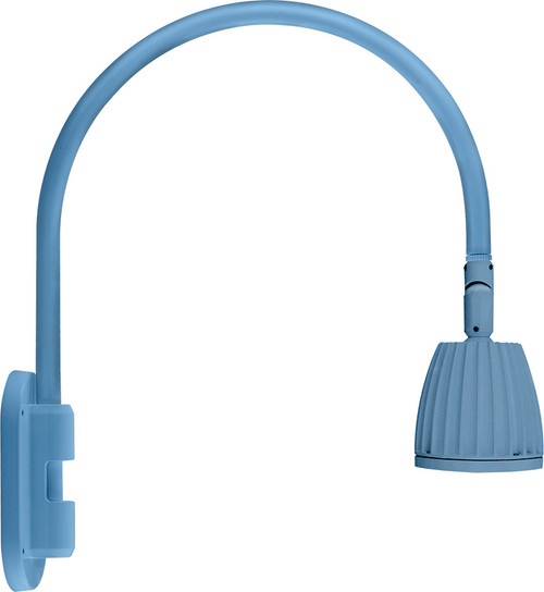 RAB Lighting GN4LED13NLB RAB Lighting GN4LED13NLB Gooseneck Style4 13W Neutral LED No Shade Lblue