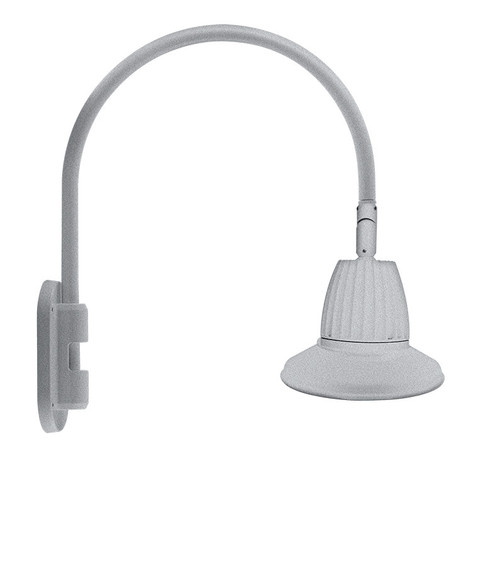 RAB Lighting GN4LED13NRST11S RAB Lighting GN4LED13NRST11S Gooseneck Style4 13W Neutral LED 11 St Shade Rect Refl Sil