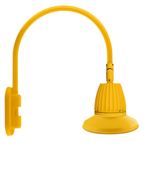 RAB Lighting GN4LED13NRST11YL RAB Lighting GN4LED13NRST11YL Gooseneck Style4 13W Neutral LED 11 St Shade Rect Refl Yl