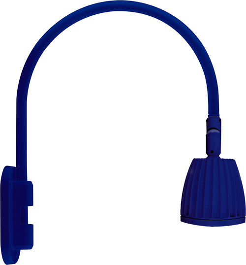 RAB Lighting GN4LED13YSBL RAB Lighting GN4LED13YSBL Gooseneck Style4 13W Warm LED No Shade Spot Refl Blue