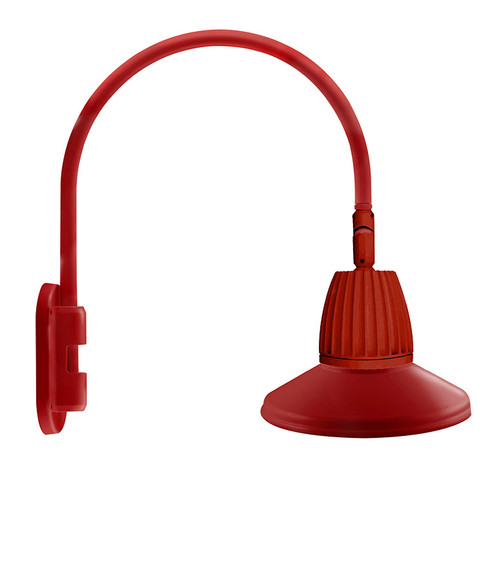 RAB Lighting GN4LED26NRSTR RAB Lighting GN4LED26NRSTR Gooseneck Style4 26W Neutral LED 15 St Shade Rect Refl Red
