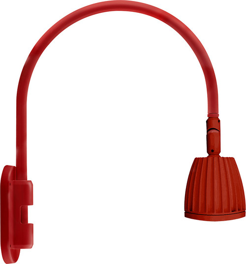 RAB Lighting GN4LED26YR RAB Lighting GN4LED26YR Gooseneck Style4 26W Warm LED No Shade Red