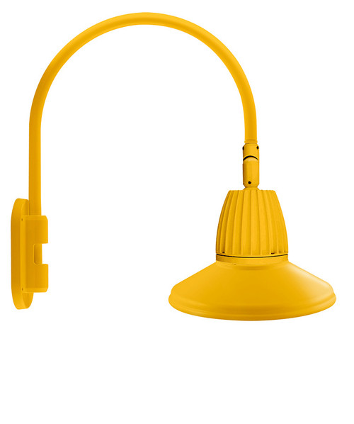 RAB Lighting GN4LED26YSSTYL RAB Lighting GN4LED26YSSTYL Gooseneck Style4 26W Warm LED 15 St Shade Spot Refl Yellow