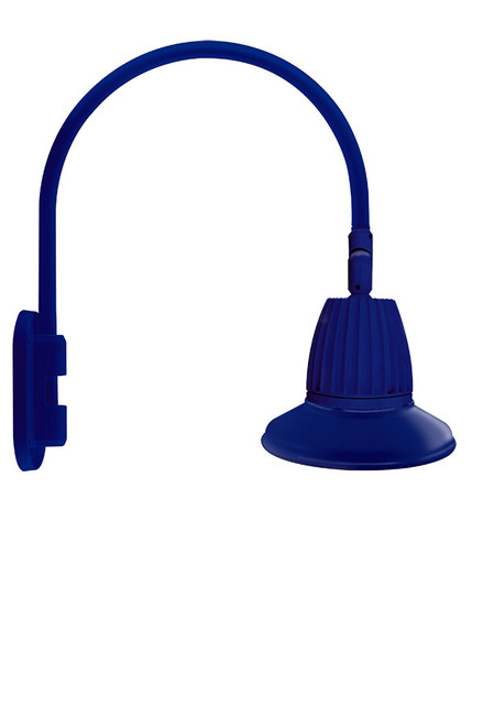 RAB Lighting GN4LED26YST11BL RAB Lighting GN4LED26YST11BL Gooseneck Style4 26W Warm LED 11 Straight Shade Blue