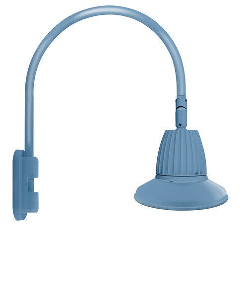 RAB Lighting GN5LED13NST11LB RAB Lighting GN5LED13NST11LB Gooseneck Style5 13W Neutral LED 11 Straight Shade Lblue