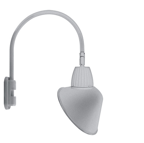 RAB Lighting GN5LED13YSACS RAB Lighting GN5LED13YSACS Gooseneck Style5 13W Warm LED 15 Ac Shade Spot Refl Silver