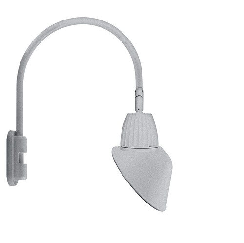 RAB Lighting GN5LED26NSAC11S RAB Lighting GN5LED26NSAC11S Gooseneck Style5 26W Neutral LED 11 Ac Shade Spot Refl Sil