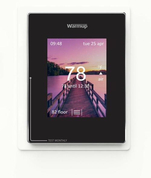 Warmup 4iE-V04-BL-01 WarmUp 4iE-V04BL Warmup 4iE Portrait Smart WiFi Thermostat, 120V/240V with sensor probe and instructions Onyx Black with GFCI Warmup 4iE-V04-BL-01 WarmUp 4iE-V04BL Warmup 4iE Portrait Smart WiFi Thermostat, 120V/240V with sensor probe and instructions Onyx Black with GFCI