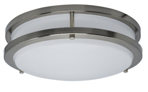 219F12A241KBN - LED Flush Mount 12" 41K DIM BN 1400 LUMENS - TCP Lighting
