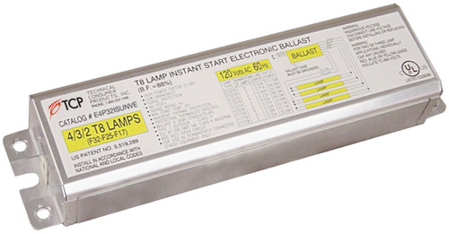 TCP Lighting - E4P32ISUNVE -  TCP 4L T8 BAL 120 277V NBF