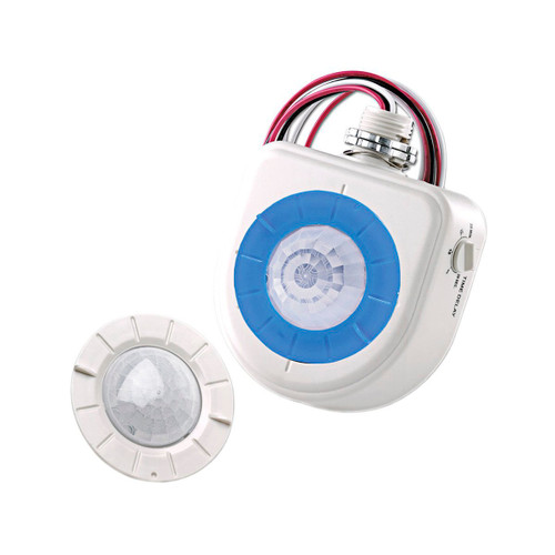 Leviton OSFHU-ITW - LEVITON - PIR Fixture Mount Occupancy Sensor, Max 40-FT Height, White (120-347V)*** - Falkor