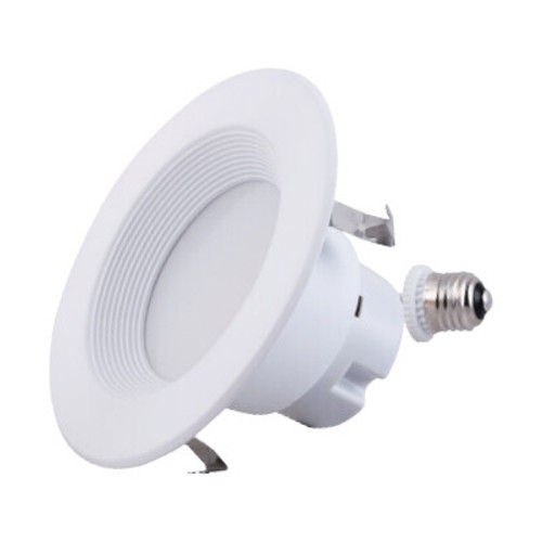 EiKO RDR4/10W9CCT5/120DTWHB Res Downlight Retro 4IN 800LM 10W 90CRI 27/30/35/40/50K 120V DIM White Trim Baffle In-Retro