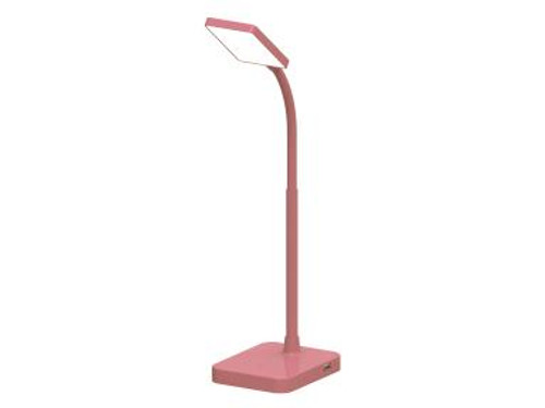 Maxlite ML7LA4S30PK Desk Lamp LED 4W Slim 3000K, Usb Port, Pink Finish
