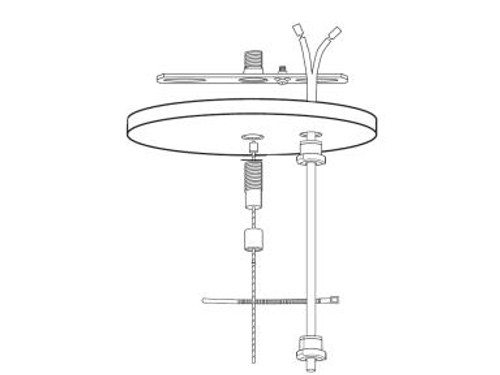 Maxlite MLCHKPFCW10 Cable Kit Power Feed Canopy White 10Ft 18/3