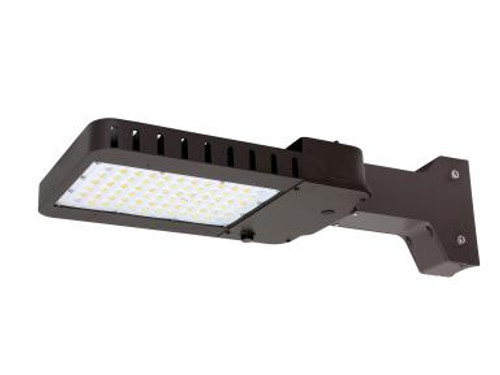 Maxlite AR100HT4-CSBACR Slim Area Light-100W, 277-480V, Type 4, Cct Select 3/4/5K, Bronze, Straight Arm, Controls Ready
