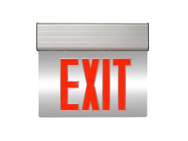 EDGELIT EXIT, RED LETTERS, SILVER, 2 SIDE, BATTERY BACKUP | EXE-RS2S | 105540 | Maxlite | Maxlite at lightingandsupplies.com