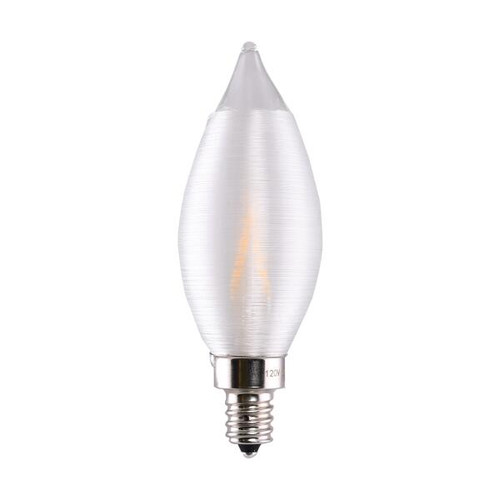 Satco S11306 4CA11/LED/SA/E12/27K/120V/CD LED Filament Bulb