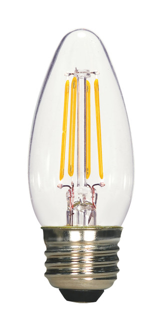 Satco S21730 4.5W ETC/LED/5K/CL/120V/2CD LED Filament Bulb