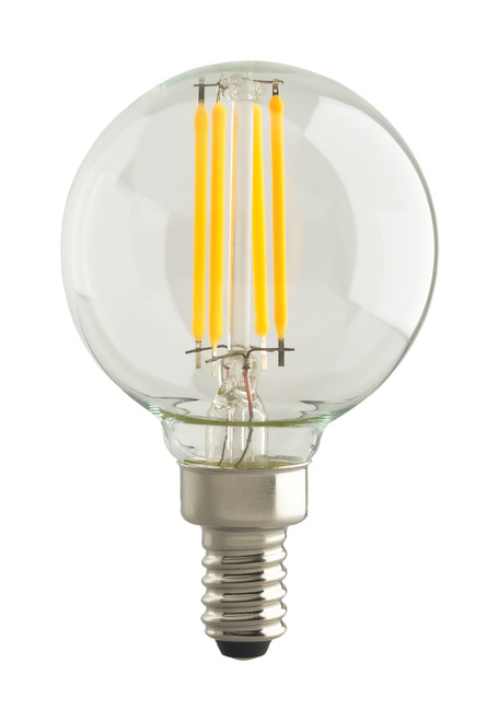 Satco S21736 5.5G16/LED/CL/27K/E12/120V/2PK LED Filament Bulb
