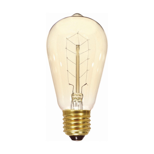 Satco S2414 40ST19/CL/9S/120V/Vintage Incandescent Vintage Light Bulb