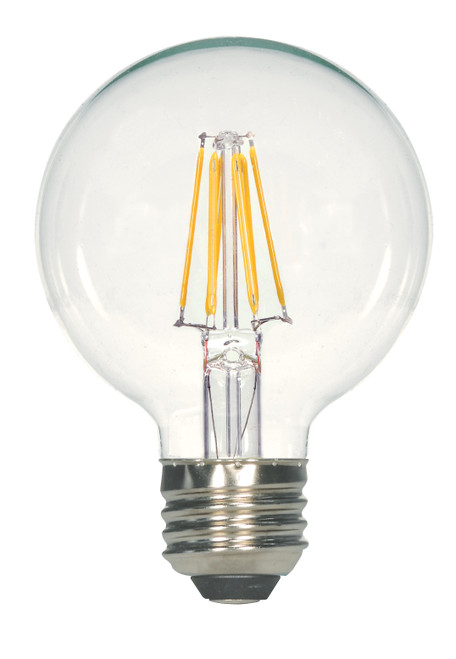 Satco S29878 5.5G25/CL/LED/E26/27K/90CRI LED Filament Bulb