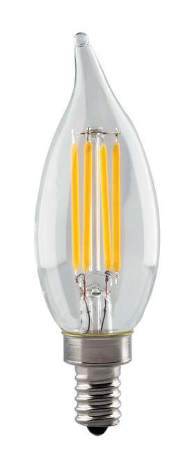 Satco S8552 4.5W CFC/LED/27K/CL/120V LED Filament Bulb Satco S8552 4.5W CFC/LED/27K/CL/120V LED Filament Bulb
