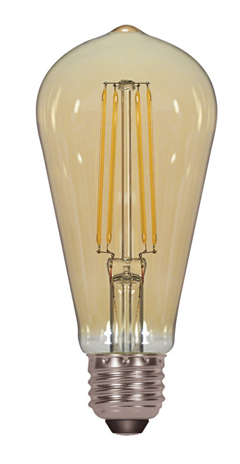 Satco S8612 4.5ST19/AMB/LED/E26/2K/120V LED Filament Bulb