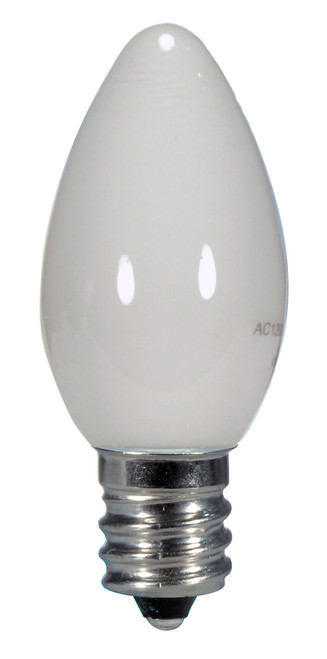 Satco S9157 0.5W C7/WH/LED/120V/CD LED Decorative LED Bulb