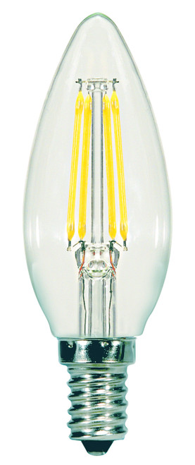 Satco S9960 5.5W CTC/LED/27K/CL/120V LED Filament Bulb