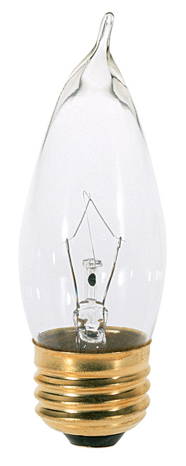 Satco A3666 60CA10 Incandescent Decorative Light Bulb