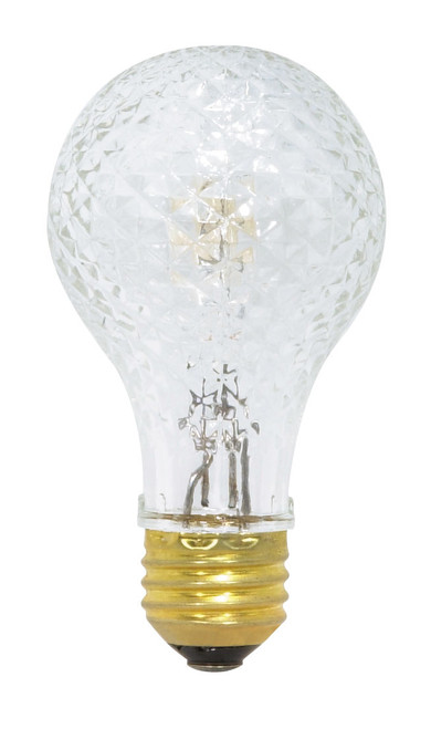 Satco S1942 75A/HAL/Crystal Halogen Type A Bulb