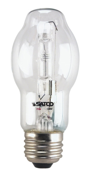 Satco S2523 71BT15/CL Halogen Type A Bulb