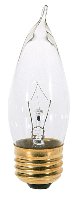 Satco S3266 60CA10 Incandescent Decorative Light Bulb
