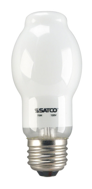 Satco S4601 75/BT15/W Halogen Type A Bulb