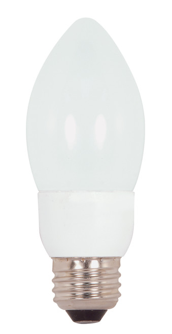 Satco S7314 5ETCFL/27 Compact Fluorescent Decorative CFL Bulb