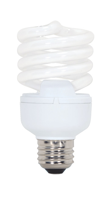 Satco S7437 20T2/E26/2700K/120V/12PK Compact Fluorescent Spirals CFL Bulb