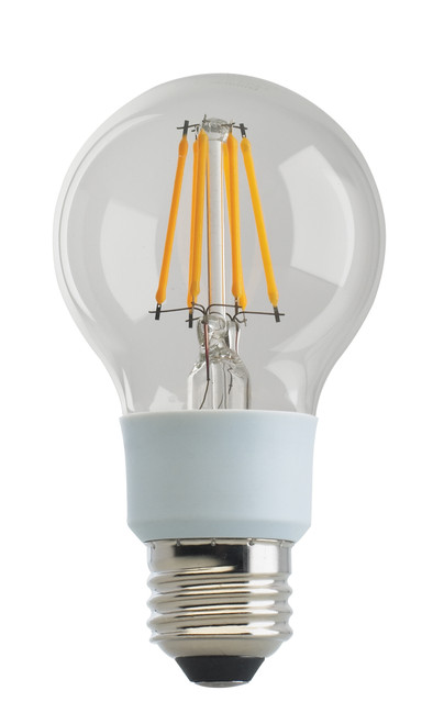 Satco S9846 9A19/CL/LED/E26/30K/120V LED Filament Bulb