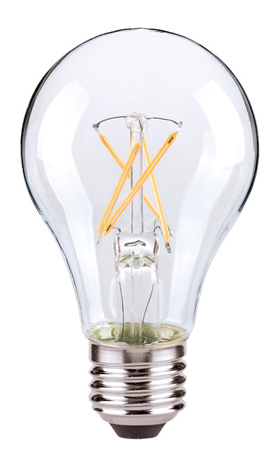 Satco S9876 7A19/CL/LED/E26/27K/ES/120V LED Filament Bulb