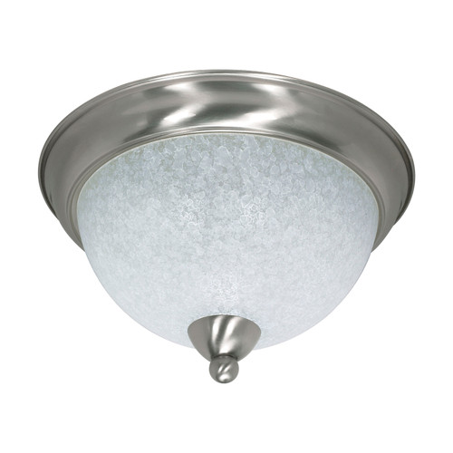 Nuvo 60/131 South Beach; 3 Light; 15 in.; Flush Mount with Water Spot Glass