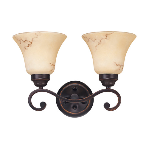 Nuvo 60/1413 Anastasia; 2 Light; Vanity with Honey Marble Glass