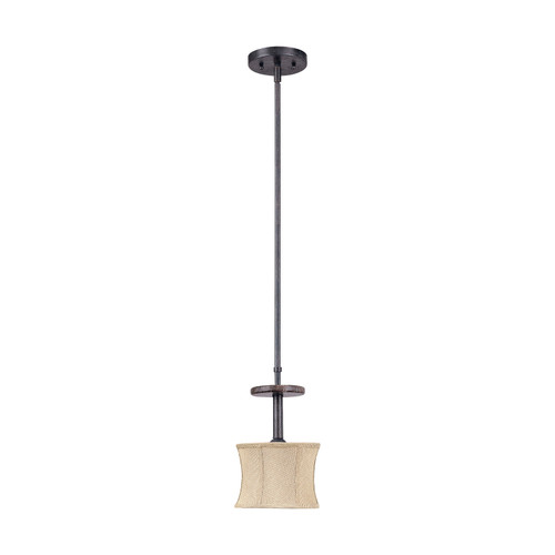 Nuvo 60/1447 Madison; 1 Light; Mini Pendant with Fabric Shade