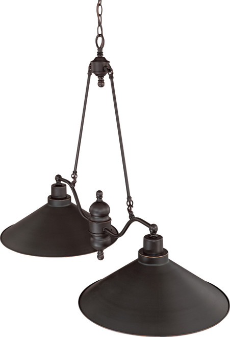 Nuvo 60/1703 Bridgeview; 2 Light; 40 in.; Island Pendant