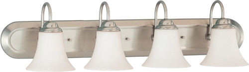 Nuvo 60/1835 Dupont; 4 Light; Vanity with Satin White Glass