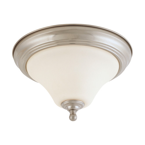 Nuvo 60/1904 Dupont ES; 1 Light; 11 in.; Flush Mount with Satin White Glass; 13w GU24 Lamp Included