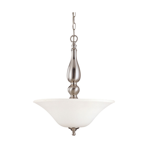 Nuvo 60/1908 Dupont ES; 3 Light; Pendant with Satin White Glass; 13w GU24 Lamps Included